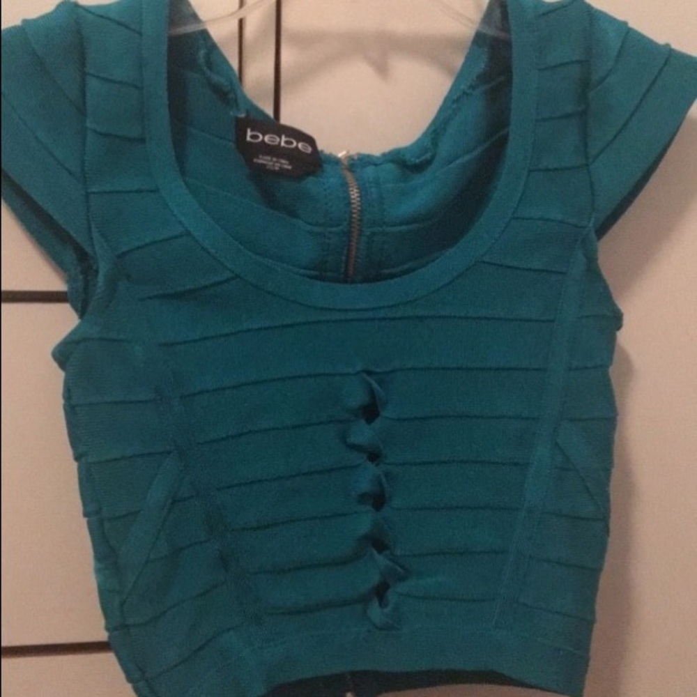 Teal Crop Top